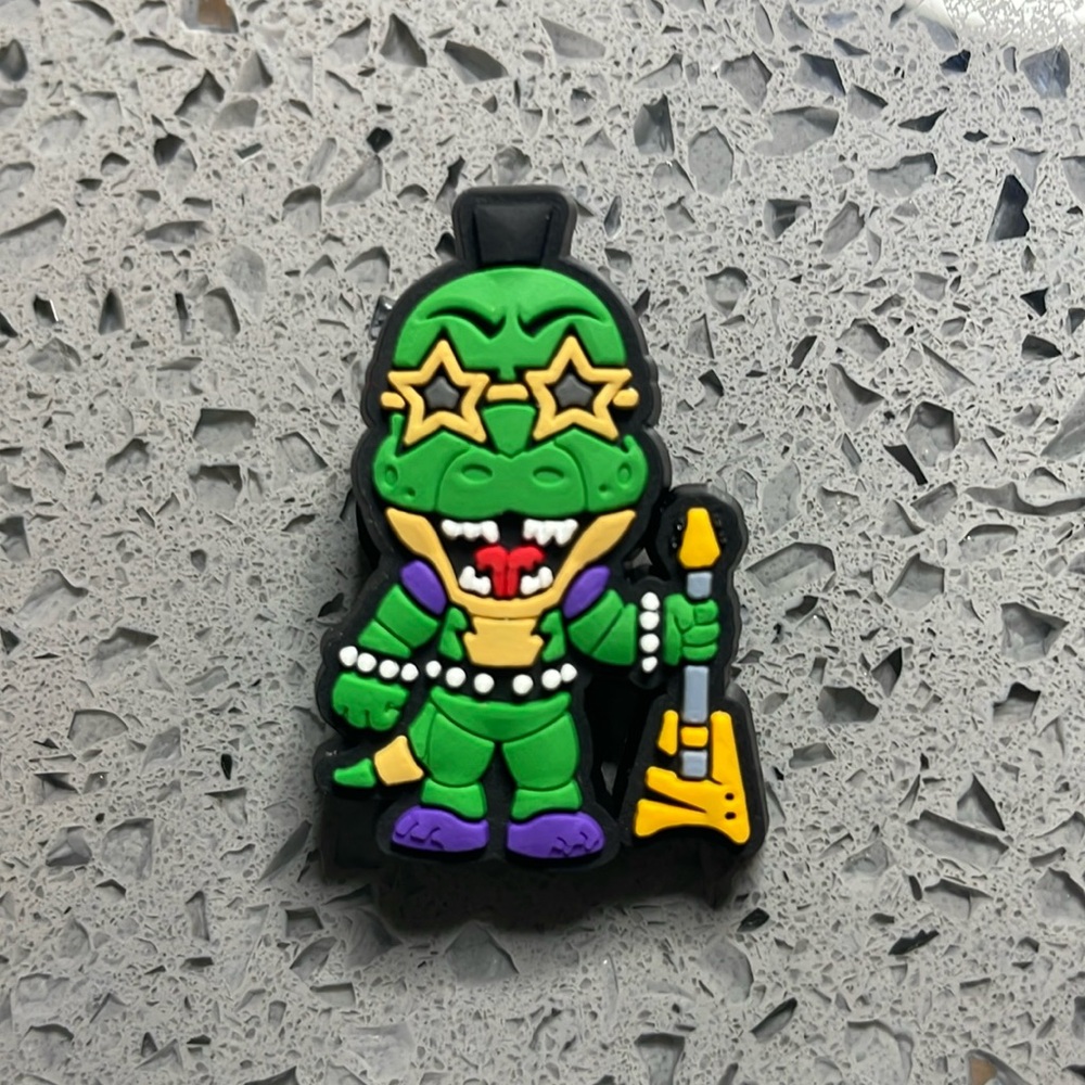 7/$10 Five Nights at Freddy’s Green Rockstar jibbitz crocs shoe charm